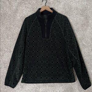 Fabletics The‎ Pine City Half Zip Green Black Jacket Size Medium